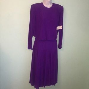 Vintage Ricki Lang for NUIT Purple Dress size 4